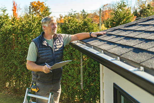 Professional Roofing technician working in Goodells, MI